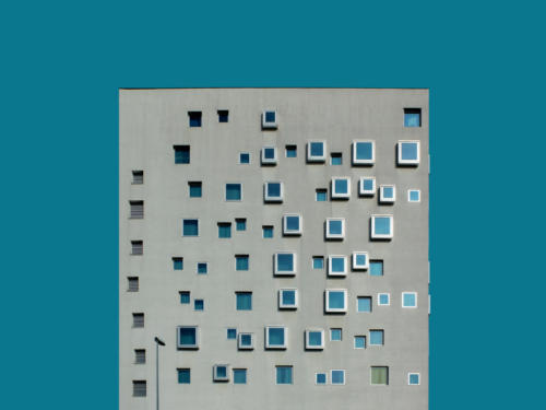 12 quadrati azzurro graphic